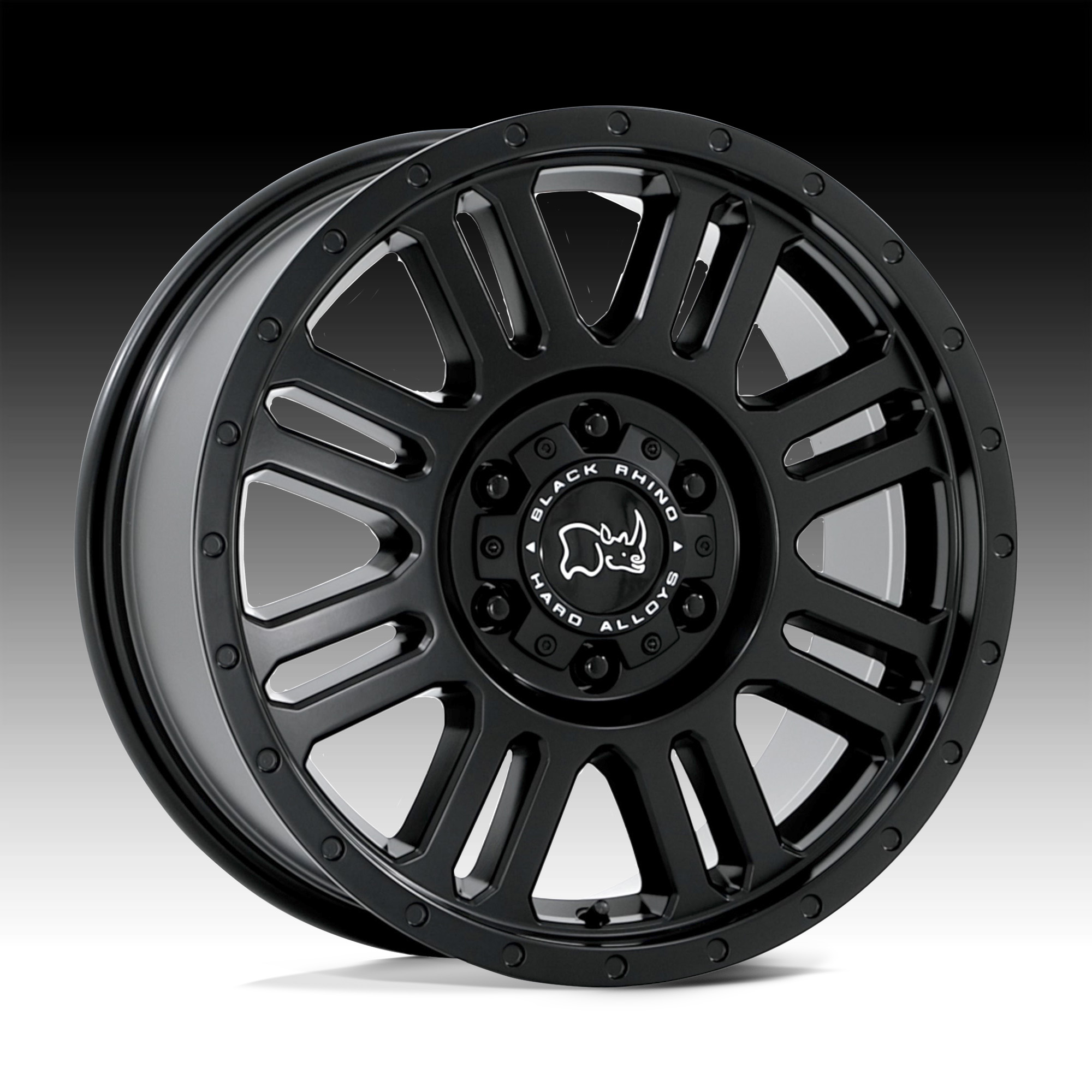 Black Rhino Yellowstone Matte Black Custom Truck Wheels - Yellowstone